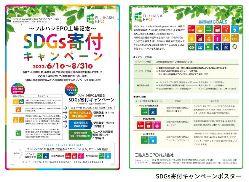 SDGs寄付キャンペーンポスター